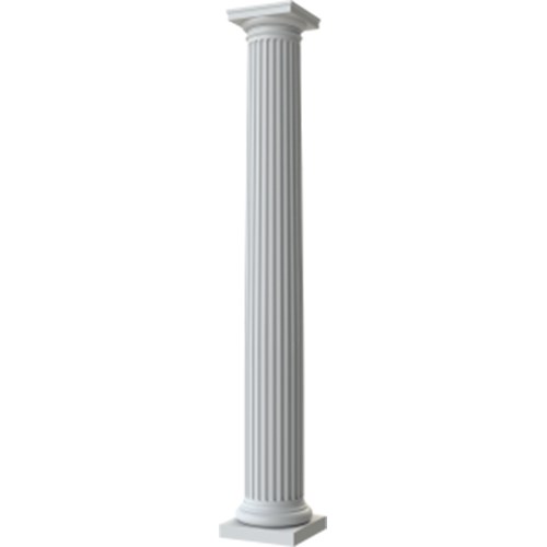 View Fluted Round Tapered Fiberglass Columns